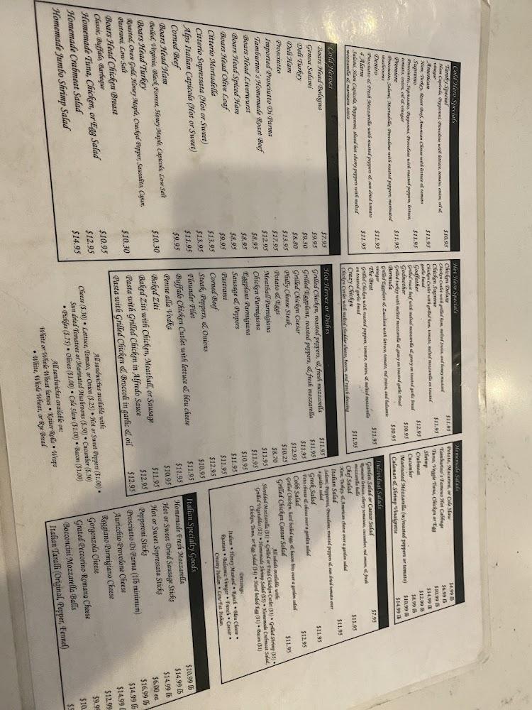 Tamburino's Italian American Delicatessen Menu image 2
